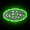 Encourage Outdoor Exploration with Vibrant RGB Neon Sign Artwork