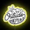 Vibrant LED Outdoor Sign with Changeable Colorful Message Display Options