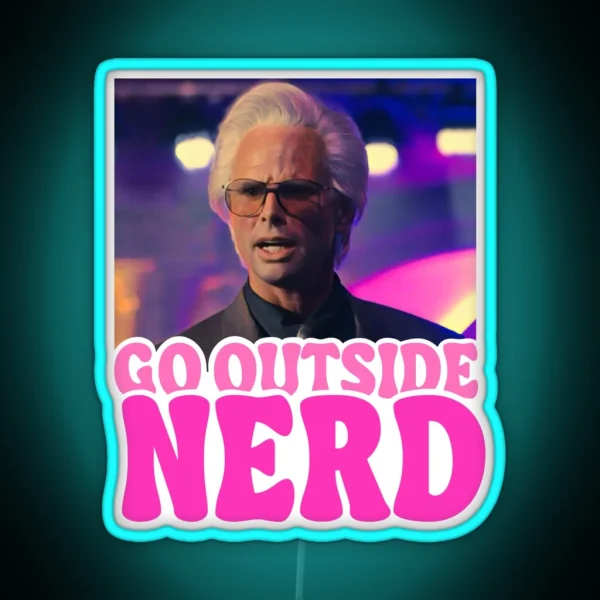 Go Outside Nerd Baby Billy Freeman RGB Neon Sign