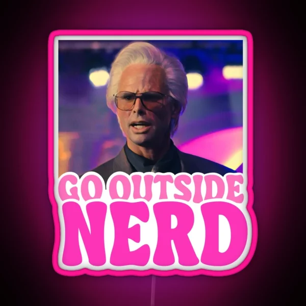Go Outside Nerd Baby Billy Freeman RGB Neon Sign