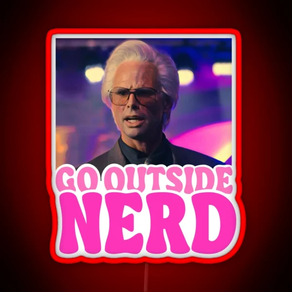 Go Outside Nerd Baby Billy Freeman RGB Neon Sign