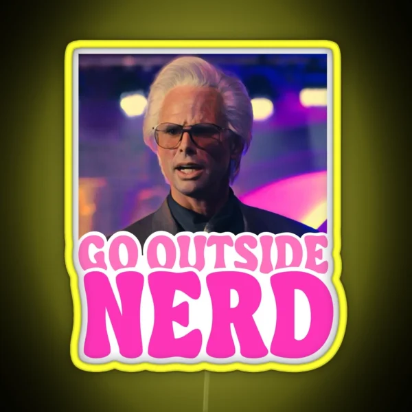 Go Outside Nerd Baby Billy Freeman RGB Neon Sign
