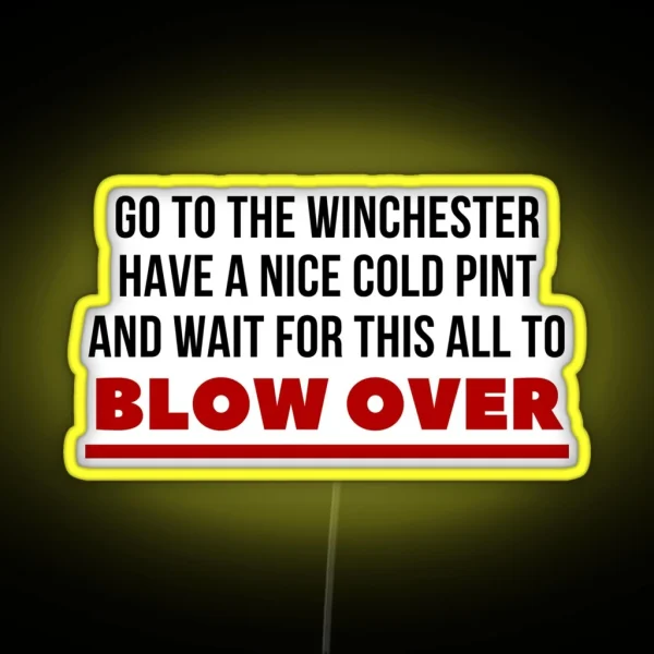 Go The The Winchester Shaun Of The Dead RGB Neon Sign