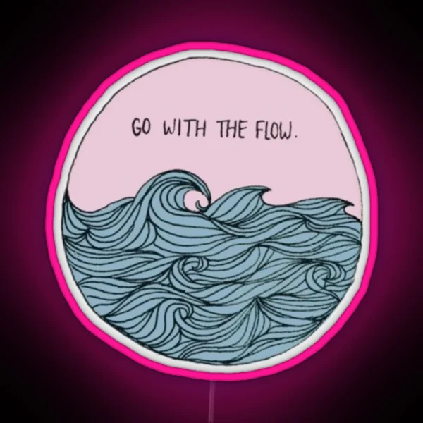 Go With The Flow RGB Neon Sign