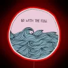 Stylish Wall Decor with Glowing LED Lights and Colorful Messages