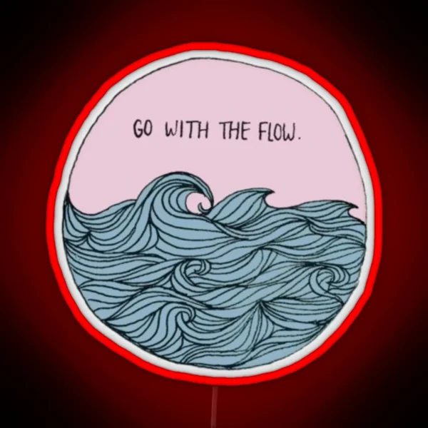 Go With The Flow RGB Neon Sign