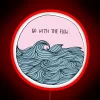Relaxing Vibes Only: Glowing 'Go with the flow' Neon Wall Decoration