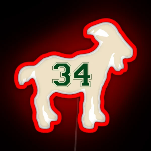 Goat Number 34 RGB Neon Sign
