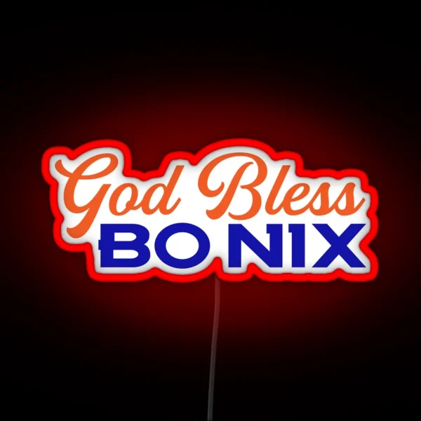 God Bless Bo Nix RGB Neon Sign