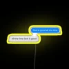 God Is Good All The Time Inspirational Colorful RGB Neon Sign