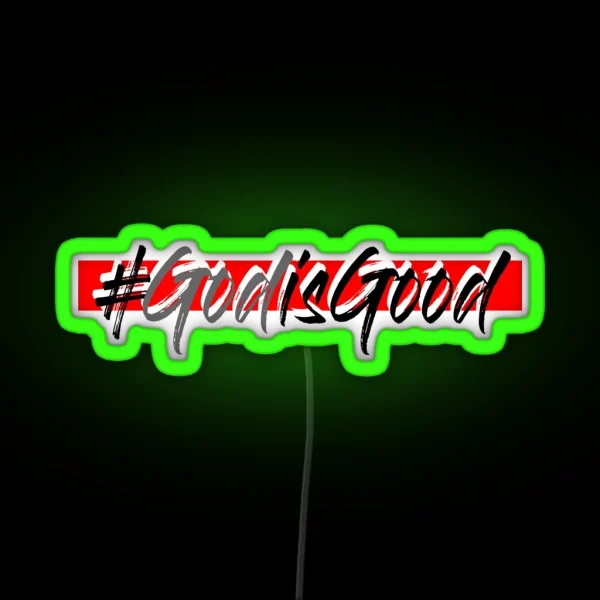 God Is Good Christian Christianity For Men Women Kid RGB Neon Sign