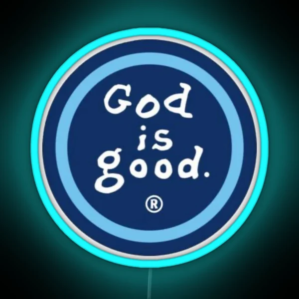 God Is Good Design RGB Neon Sign