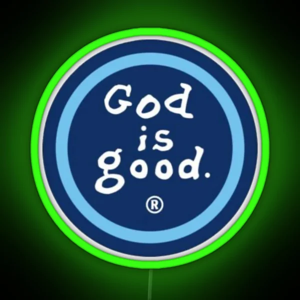 God Is Good Design RGB Neon Sign