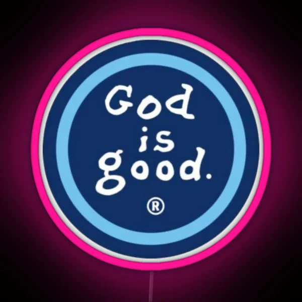 God Is Good Design RGB Neon Sign