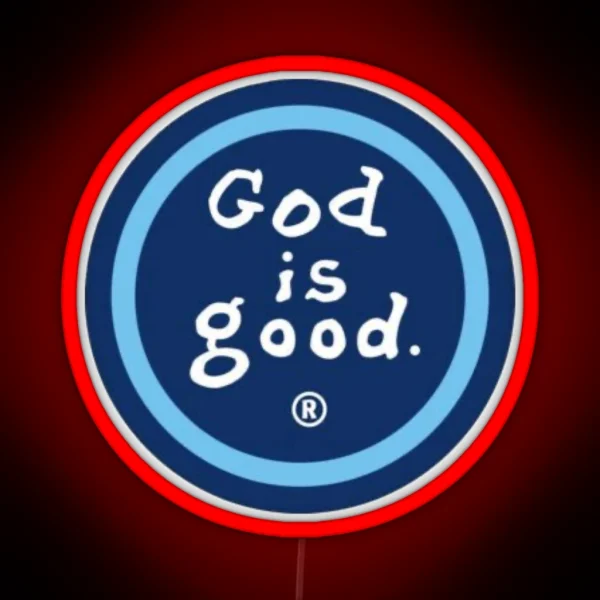 God Is Good Design RGB Neon Sign