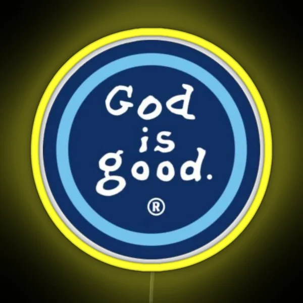 God Is Good Design RGB Neon Sign