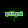 Neon RGB 'God Is Good' Inspirational Faithful Home Decor Sign