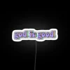 Personalized inspirational RGB LED neon sign with God is Good message