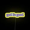 Customizable God Is Good Statement Wall Sign with Vibrant RGB Neon