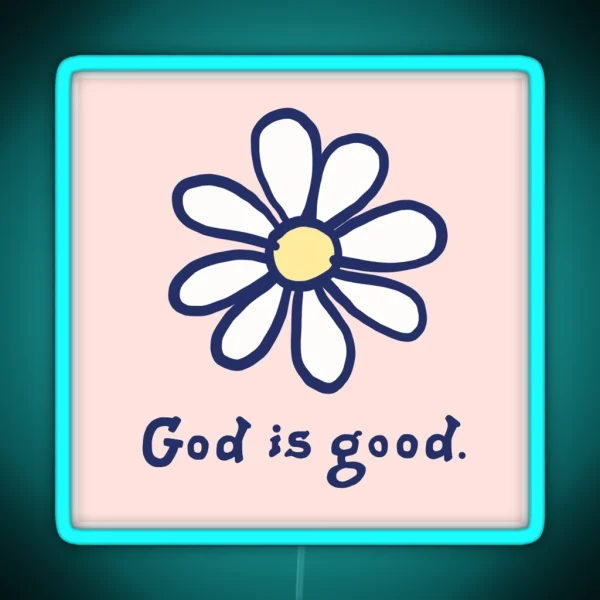 God Is Good Pink Led RGB Neon Sign