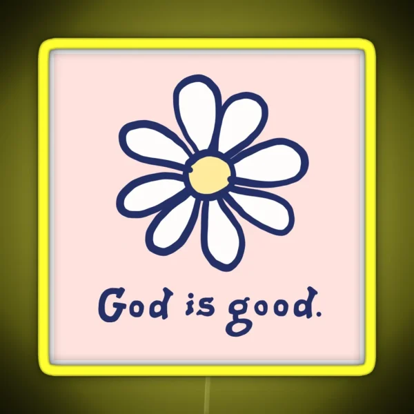 God Is Good Pink Led RGB Neon Sign