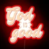 Uplifting affirmation of faith with vibrant RGB color-changing glow