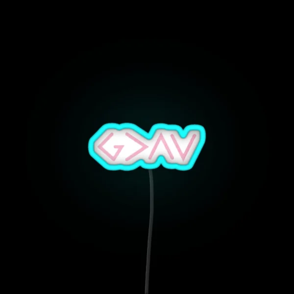 God Is Greater Than The Highs And Lows RGB Neon Sign