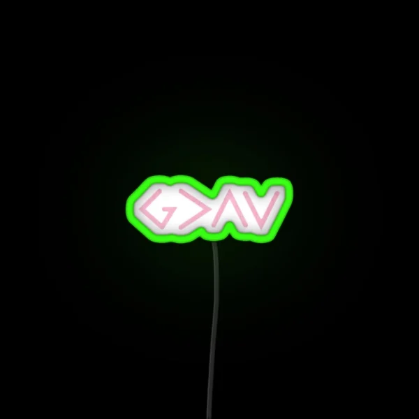 God Is Greater Than The Highs And Lows RGB Neon Sign