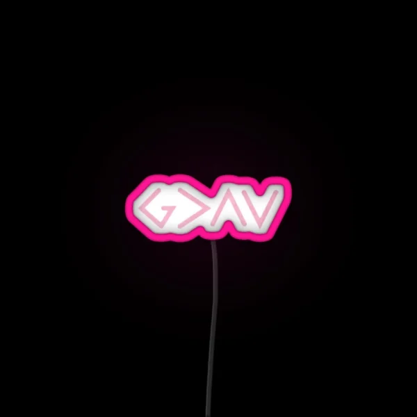 God Is Greater Than The Highs And Lows RGB Neon Sign