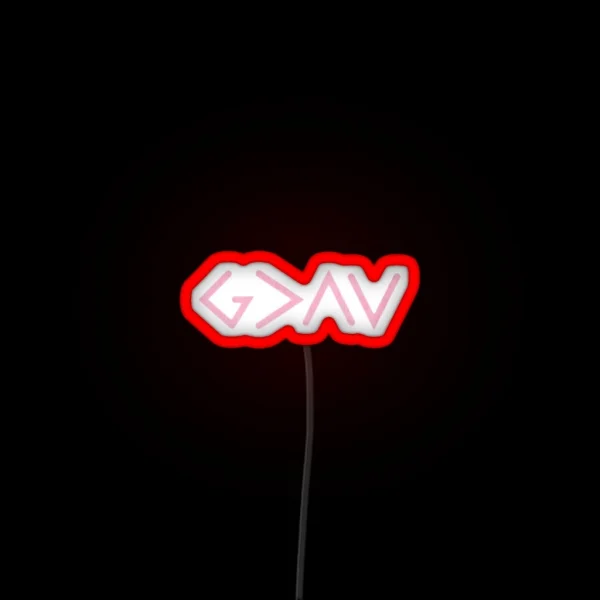 God Is Greater Than The Highs And Lows RGB Neon Sign