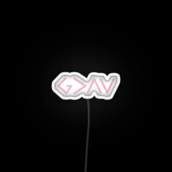 God Is Greater Than The Highs And Lows RGB Neon Sign