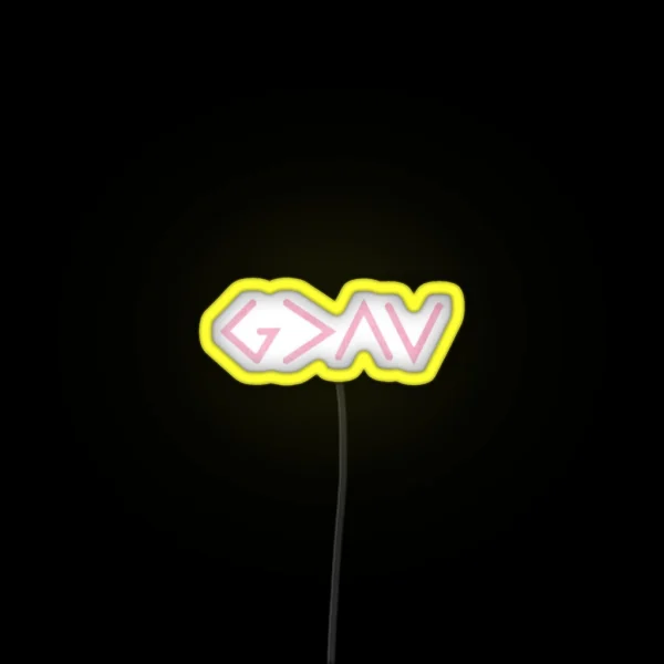 God Is Greater Than The Highs And Lows RGB Neon Sign