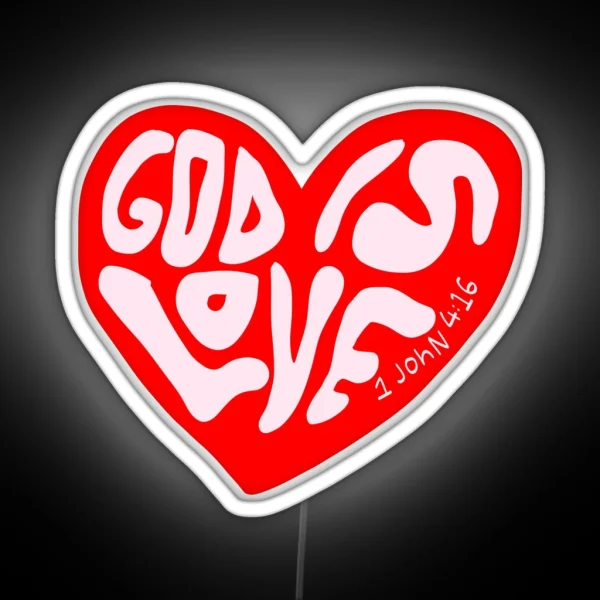 GOD IS LOVE RGB Neon Sign