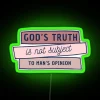 Modern Home Decor Statement with Vibrant RGB Neon Colorful Sign