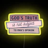 Religious Inspirational God's Truth Color Changing LED Neon Sign Display