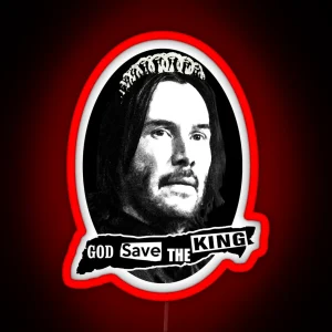 God Save The King John Wick Keanu Reeves Halloween Christmas Essential RGB Neon Sign