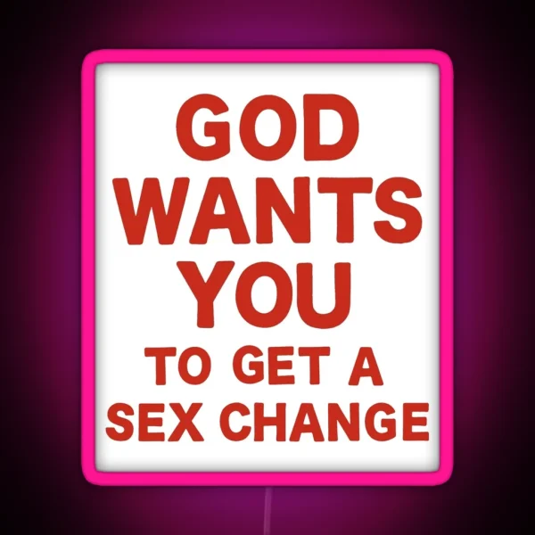 God Wants You RGB Neon Sign