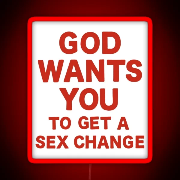God Wants You RGB Neon Sign