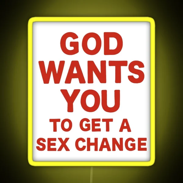 God Wants You RGB Neon Sign