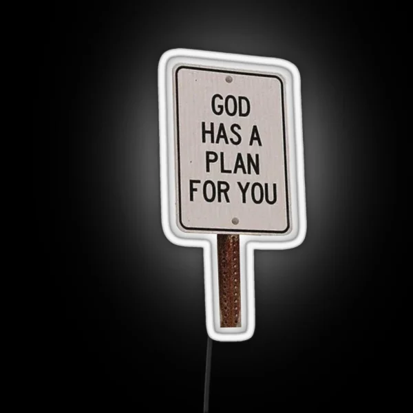 Gods Plan Sign RGB Neon Sign