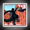 Glowing Godzilla Balling Neon Sign with Vibrant RGB Color Accents
