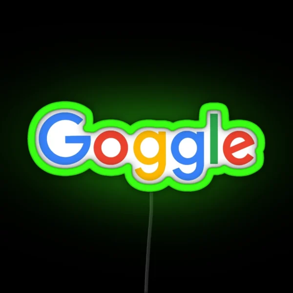 Goggle Com Classic RGB Neon Sign