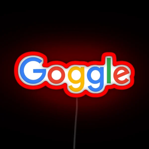Goggle Com Classic RGB Neon Sign