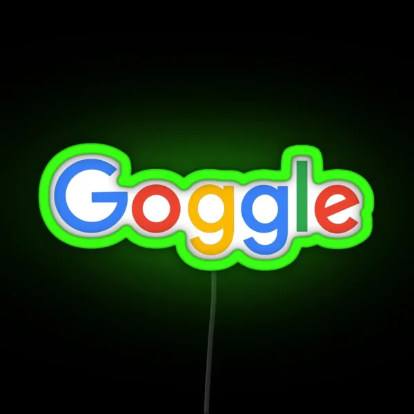 Goggle Com RGB Neon Sign