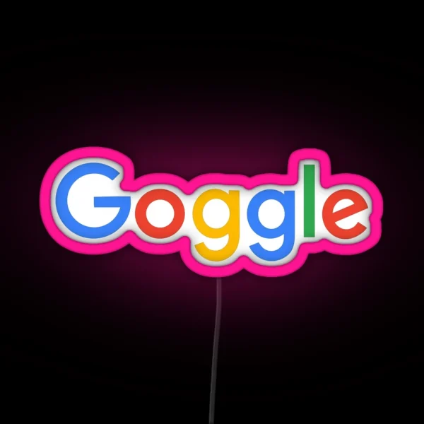 Goggle Com RGB Neon Sign