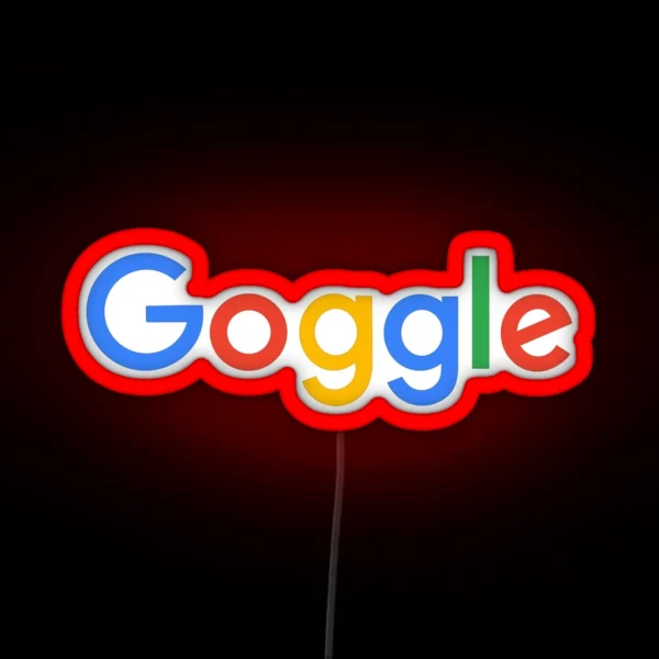 Goggle Com RGB Neon Sign