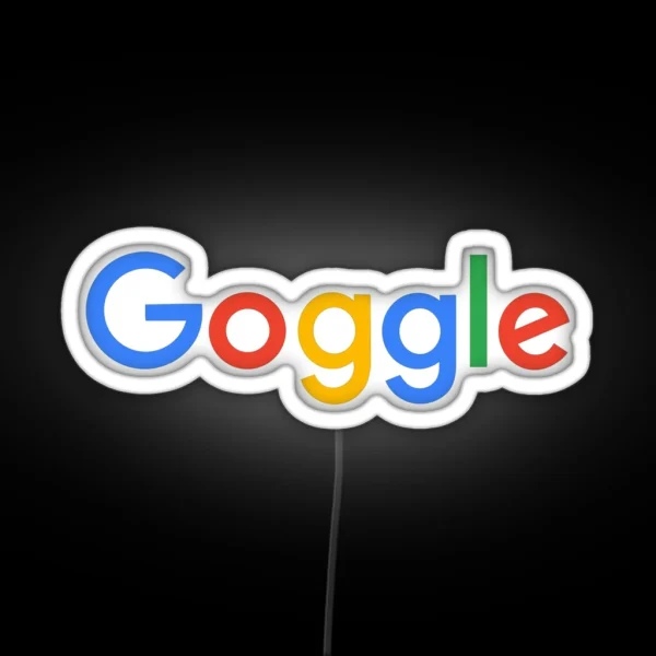 Goggle Com RGB Neon Sign