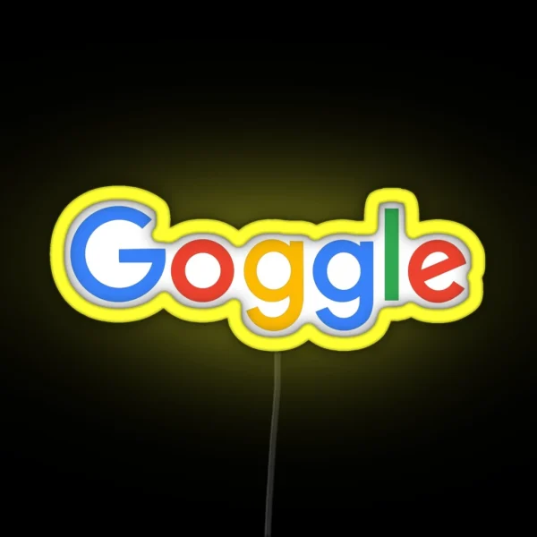Goggle Com RGB Neon Sign