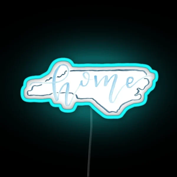 Goin To North Carolina In My Mind RGB Neon Sign