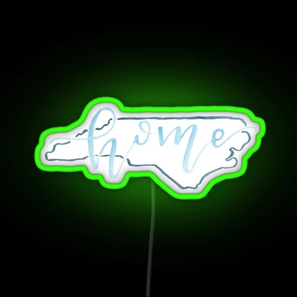 Goin To North Carolina In My Mind RGB Neon Sign